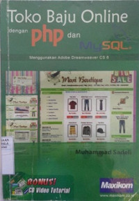 Toko Baju Online dengan php dan MySQL Menggunakan Adobe Dreamweaver CS 6