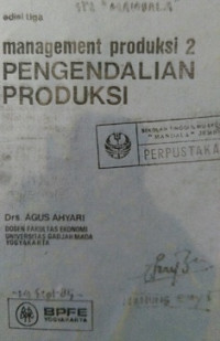 Manajemen Produksi 2 ( Pengendalian Produksi )