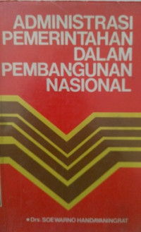 Administrasi Pemerintah Dalam Pembangunan Nasional