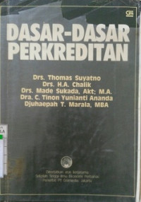 DASAR - DASAR PERKREDITAN