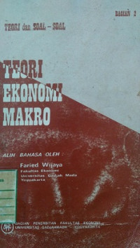 Teori dan Soal - Soal Teori Ekonomi Makro  ( Bagian 2 )