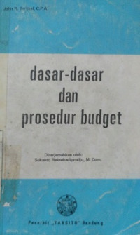 Dasar - Dasar dan Prosedur Budget