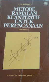 Metode Ramalan Kuantitatif Untuk Perencanaan