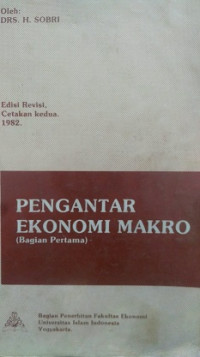 Pengantar Ekonomi Makro ( Bagian Pertama )