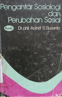 Pengantar Sosiolgi Dan Perubahan Sosial