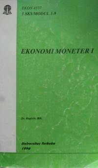 EKON 4337-3 SKS/MODUL 1-9 EKONOMI MONETER 1