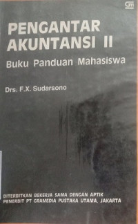 Pengantar Akuntansi 2, Buku Panduan Mahasiswa