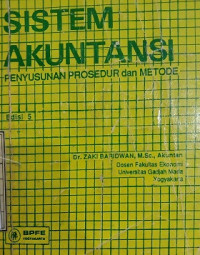 SISTEM AKUNTANSI PENYUSUNAN PROSEDUR DAN METODE