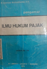 Pengantar Ilmu Hukum Pajak