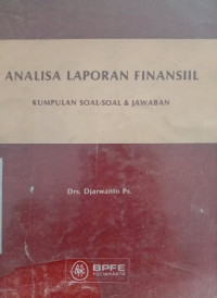 Analisa Laporan Finansiil ( Kumpulan Soal - Soal dan Jawaban )