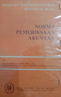 Tinjauan dan Sasaran-Sasaran Mengenai Buku Norma Pemeriksaan Akuntan