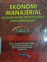 Ekonomi Manajerial Ekonomi Mikro Terapan Untuk Manajemen Bisnis