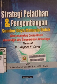 Strategi Pelatihan dan Pengembangan Sumber Daya Manusia Untuk Memenangkan Competitive Advantage dan Comparative Advantage