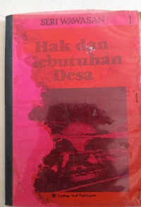 SERI WAWASAN HAK DAN KEBUTUHAN DESA