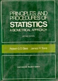 Principles And Procedures Of Statistics A Biometrical Approach