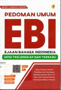 PEDOMAN UMUM EBI EJAAN BAHASA INDONESIA EDISI TERLENGKAP DAN TERBARU