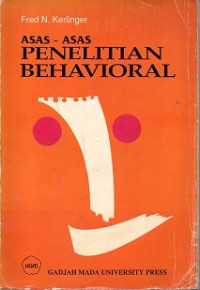 ASAS-ASAS PENELITIAN BEHAVIORAL